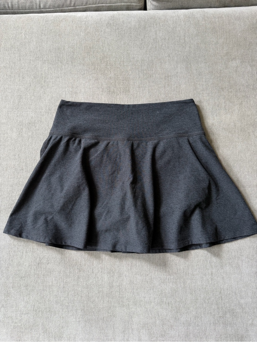 Beyond Yoga Spacedye Hot‎ Shot Circle Skort Dark Gray L Womens Athletic Skirt